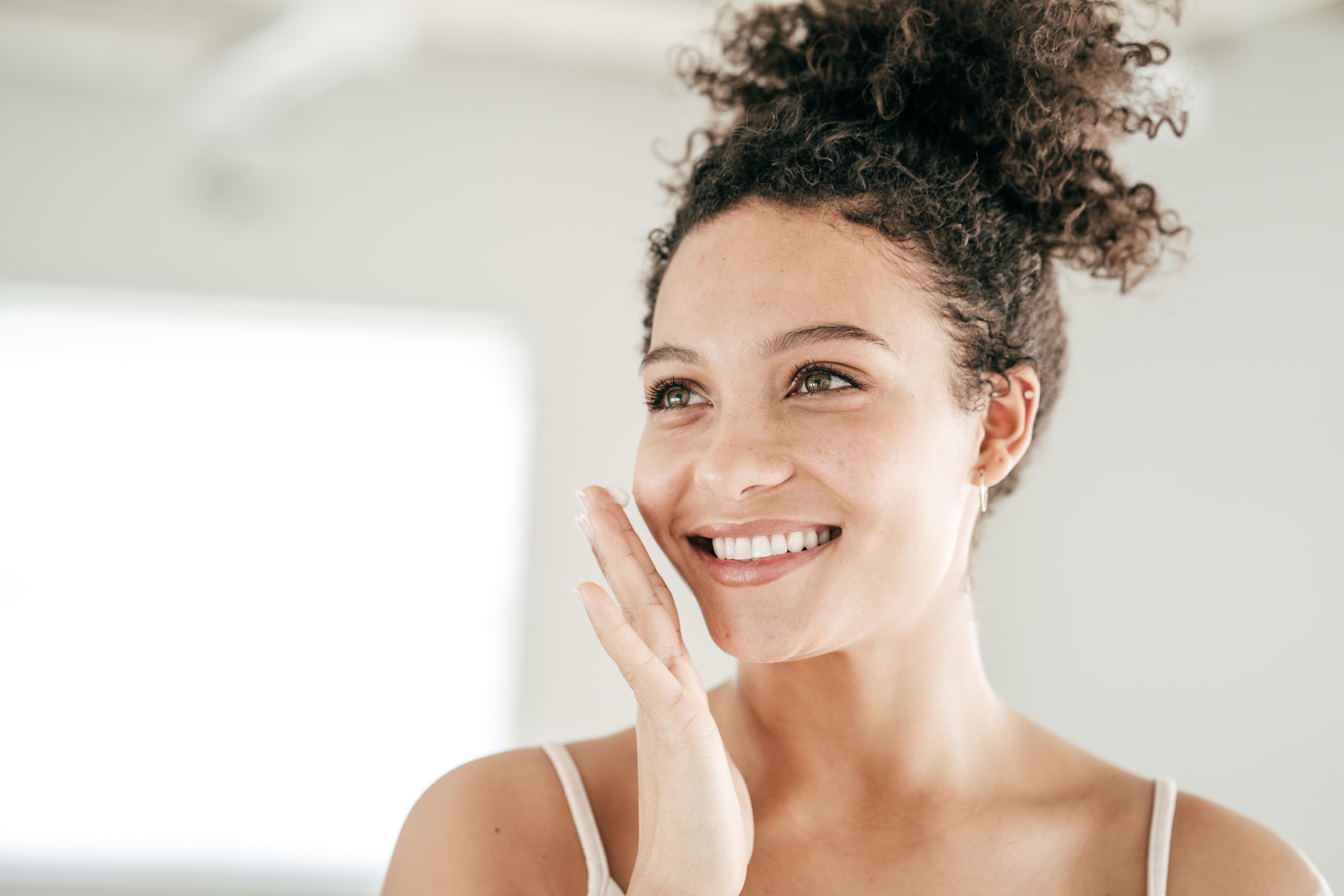 Morning skin care routine